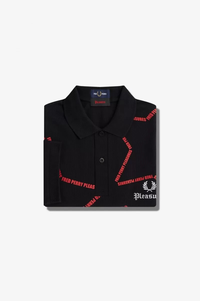 fred perry star herrskjorta svart