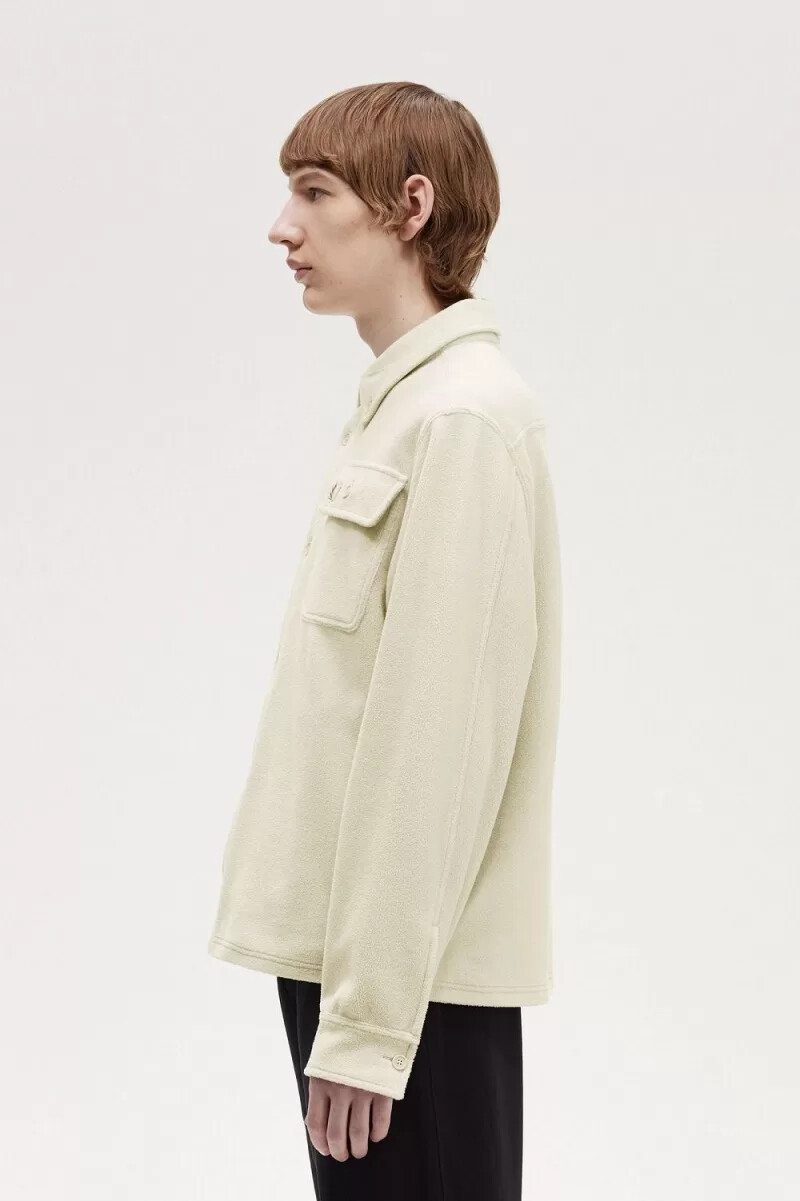 fred perry fleece herrskjorta havregryn
