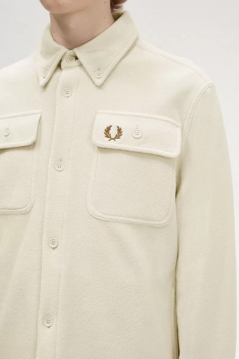 fred perry fleece herrskjorta havregryn