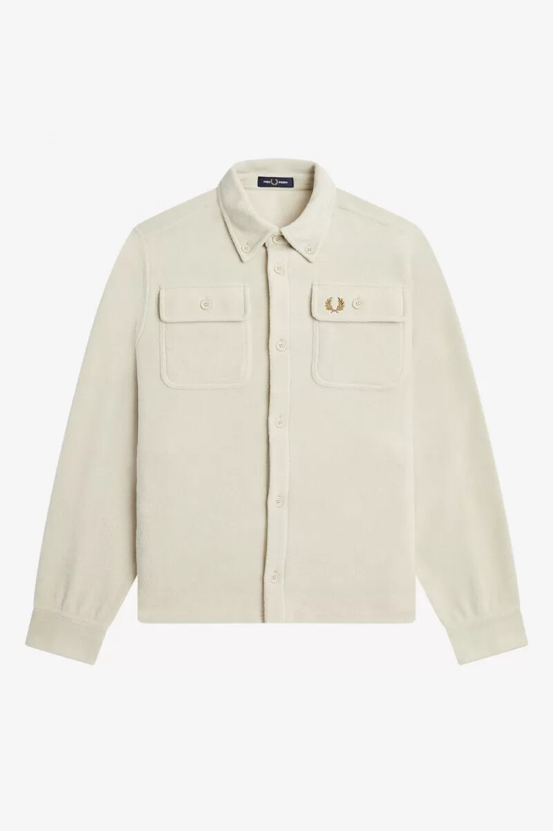 fred perry fleece herrskjorta havregryn