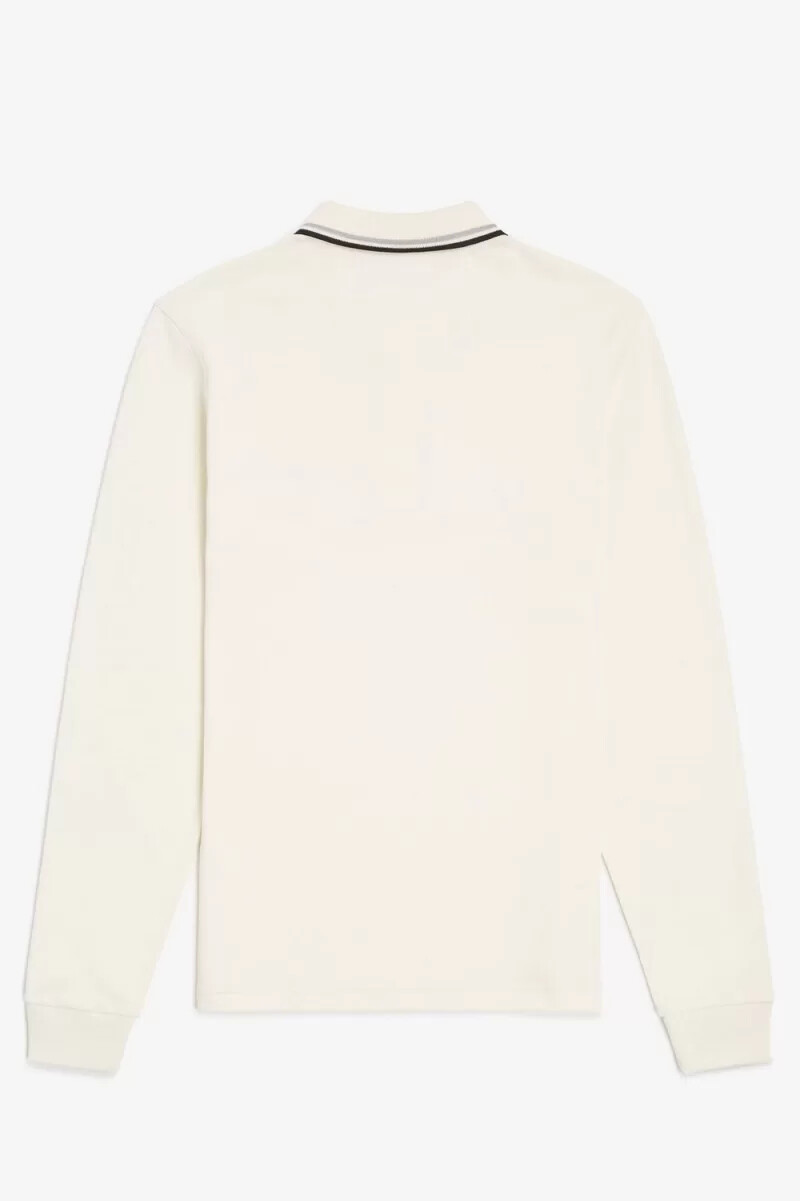 fred perry m3636 herrskjorta beige grå svart