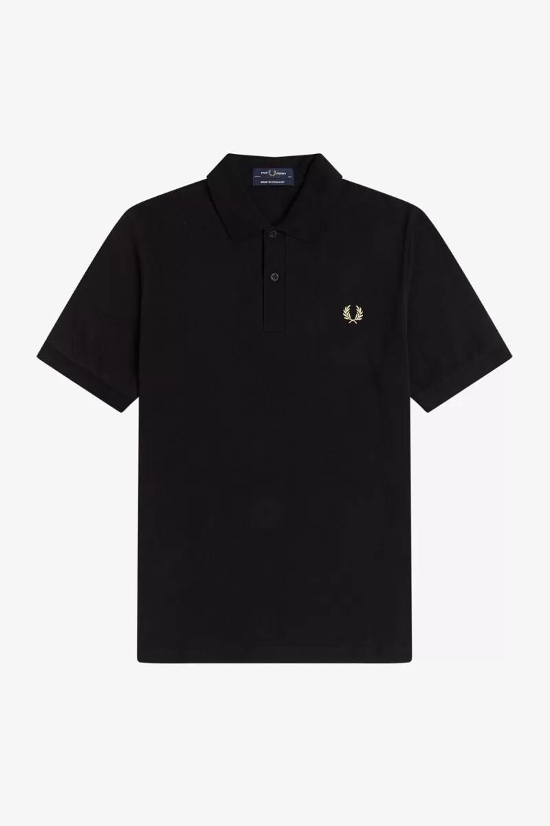fred perry m3 herrskjorta svart champagne