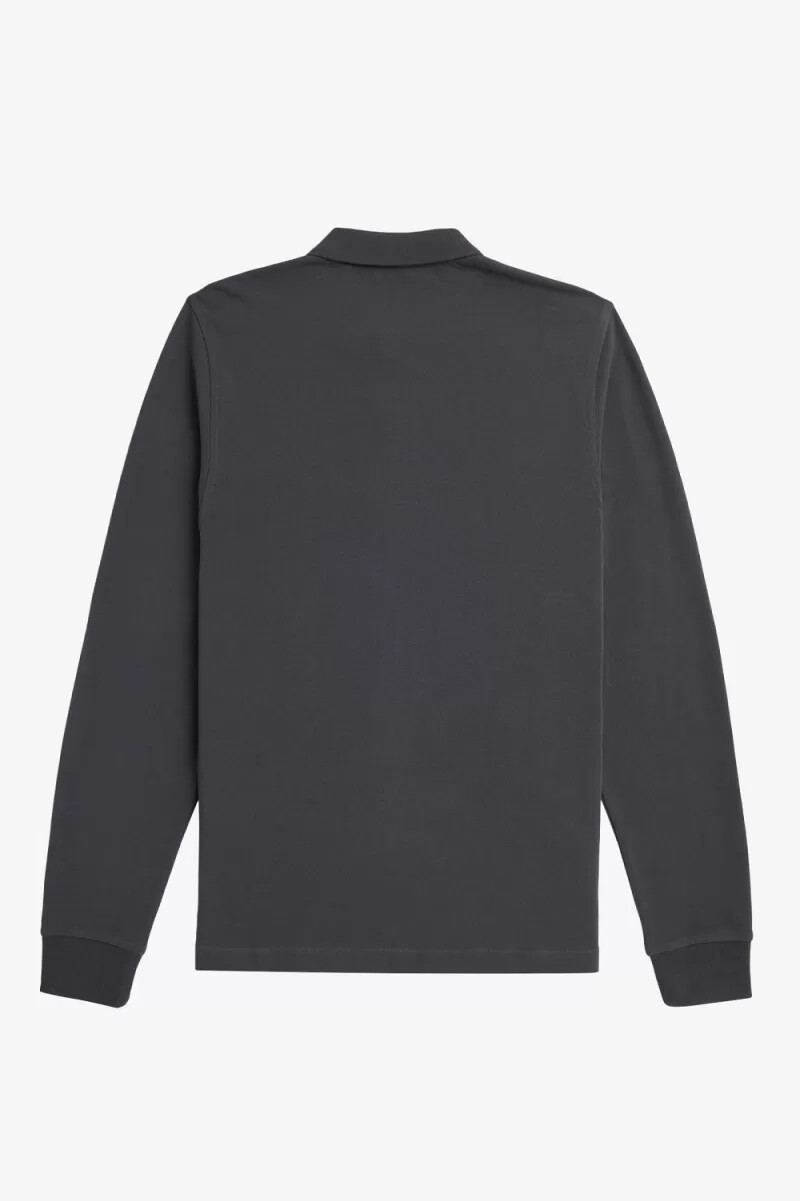fred perry m6006 herrskjorta anchor grå mörk kaffe