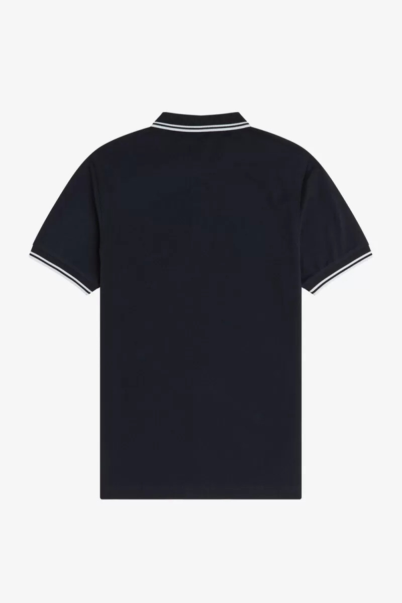 fred perry m3600 herrskjorta marinblå vit