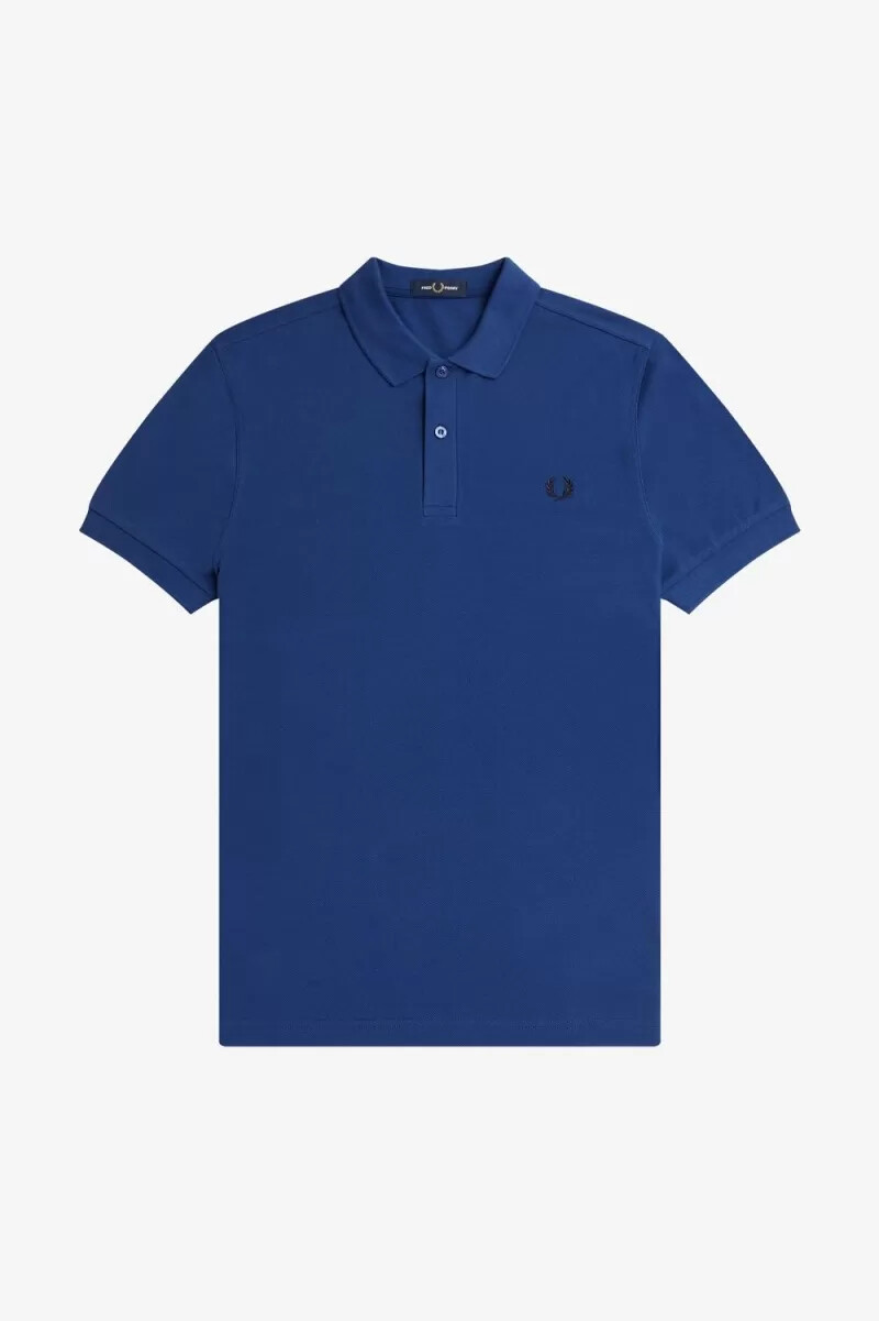 fred perry m6000 herrskjorta shaded cobalt marinblå