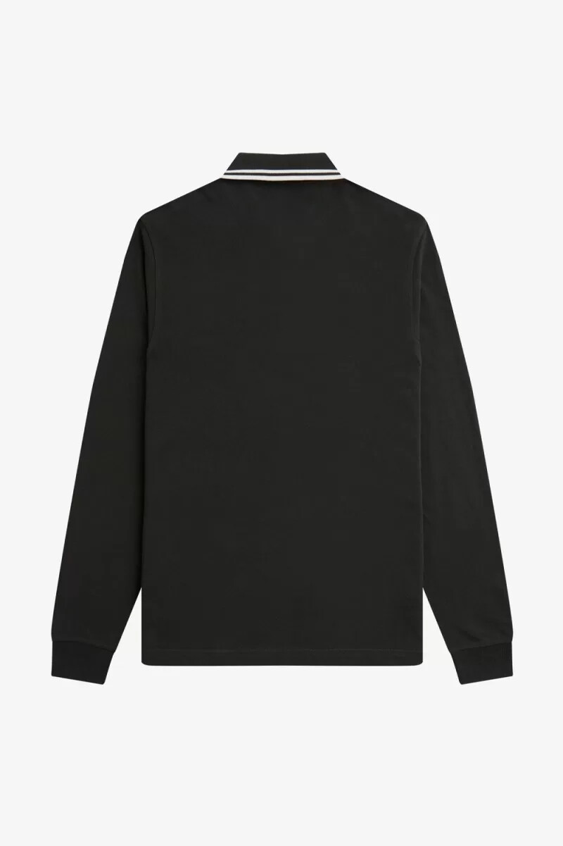 fred perry m3636 herrskjorta nattgrön snövit