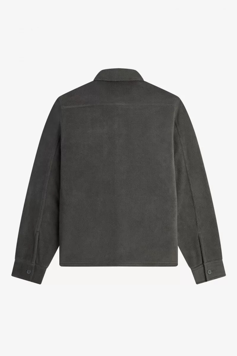 fred perry fleece herrskjorta field green