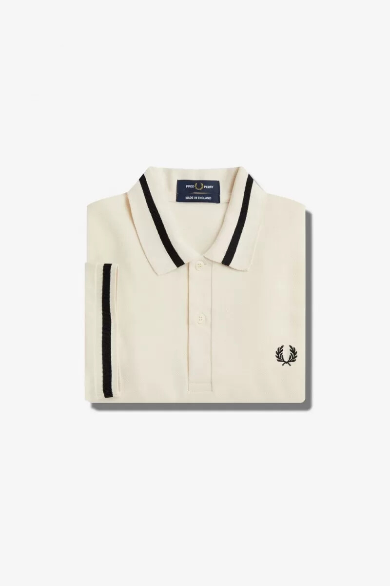 fred perry m2 herrskjorta beige svart