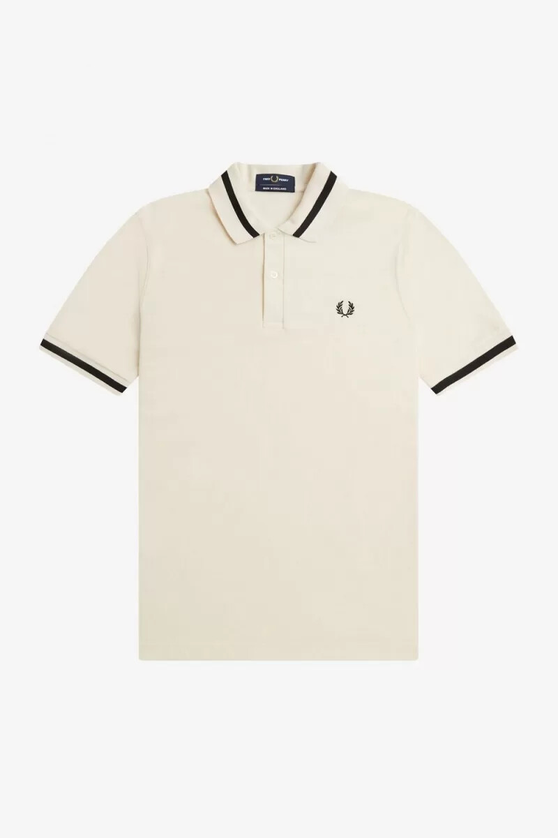 fred perry m2 herrskjorta beige svart