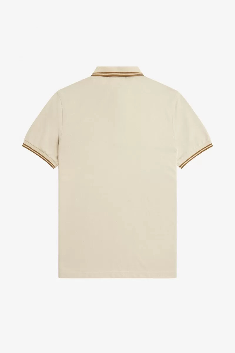 fred perry m3600 herrskjorta havregryn mörk kaffe mörk kaffe