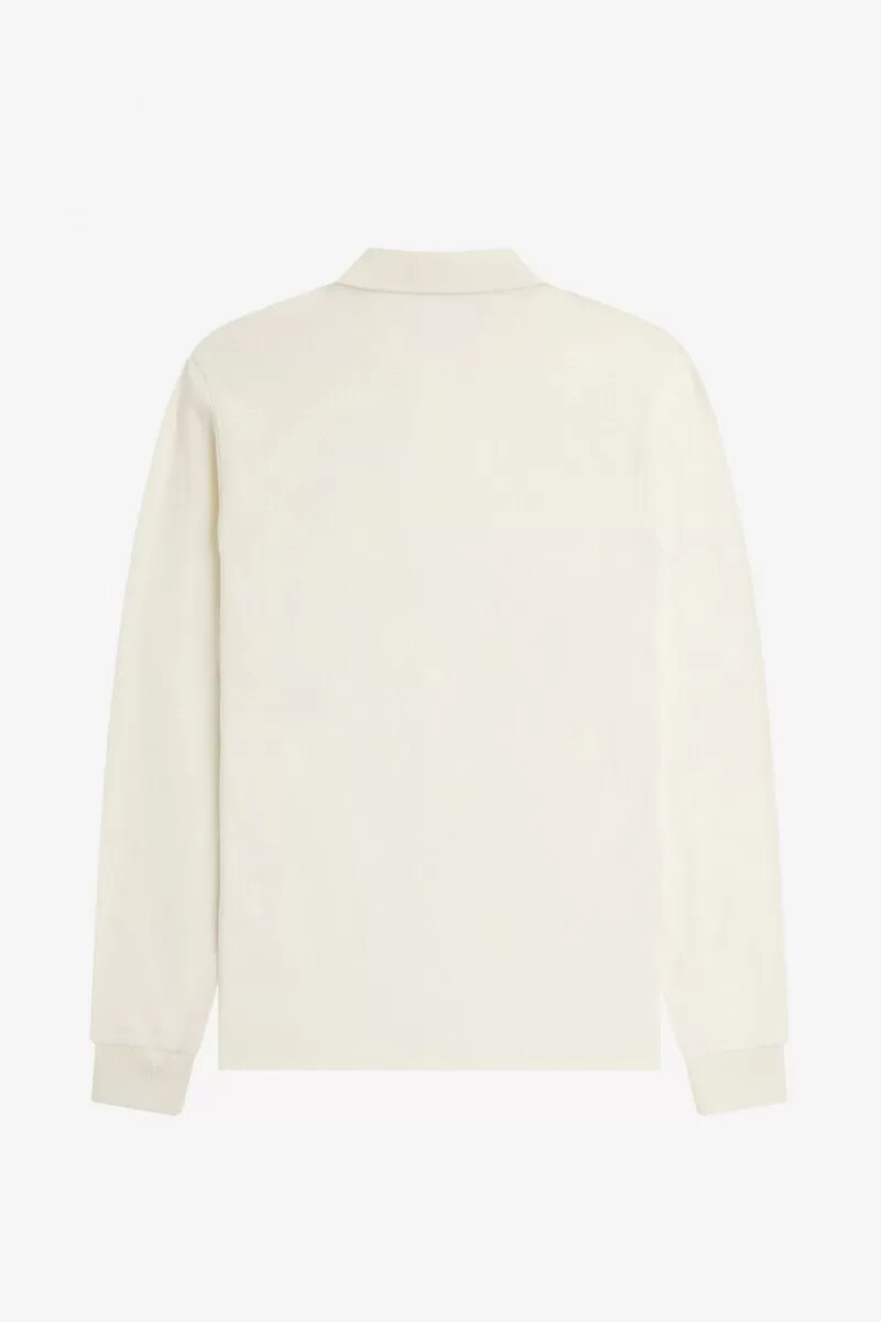 fred perry m6006 herrskjorta beige whiskybrun