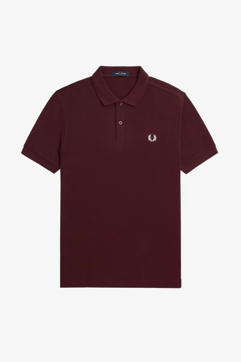 fred perry m6000 herrskjorta oxblood beige