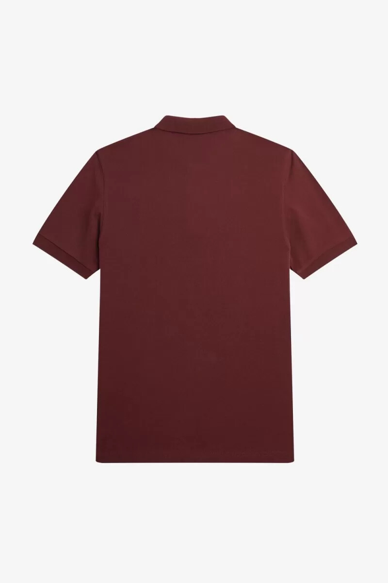 fred perry m6000 herrskjorta oxblood beige