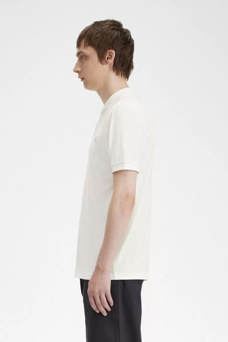 fred perry m6000 herrskjorta snövit grön