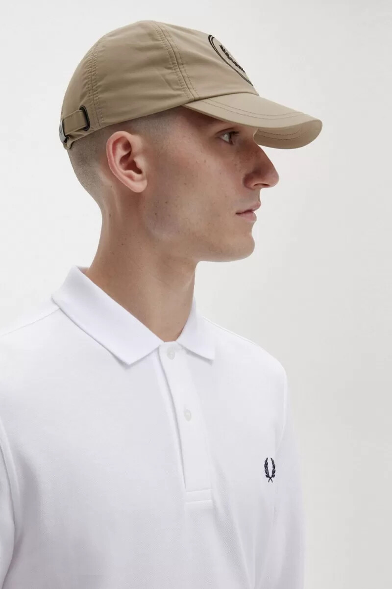 fred perry m6006 herrskjorta vit marinblå