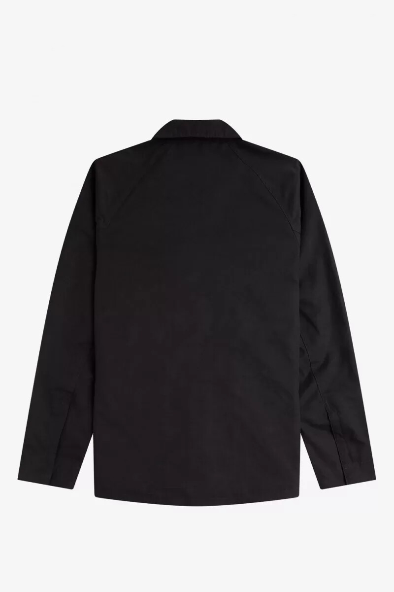 fred perry utility herrskjorta svart
