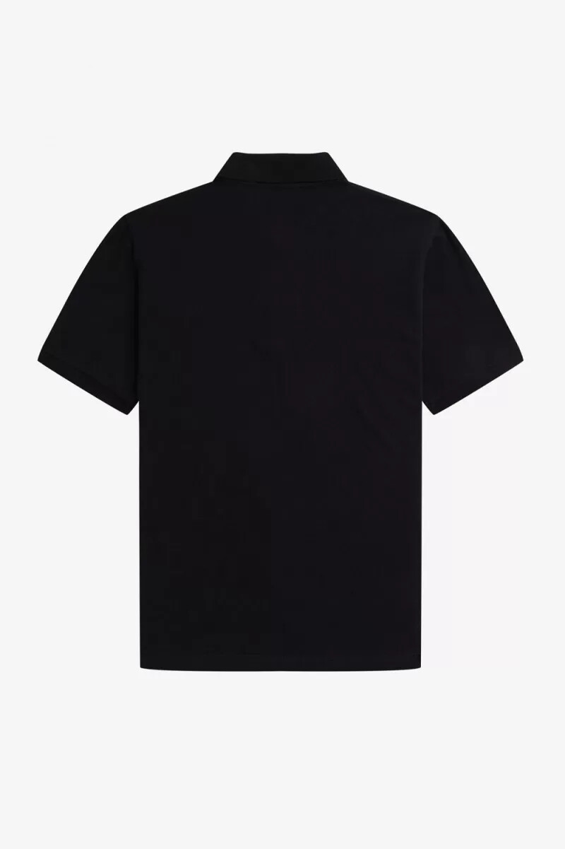 fred perry m3 herrskjorta svart whiskybrun