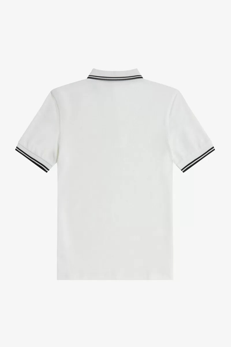 fred perry m3600 herrskjorta vit svart