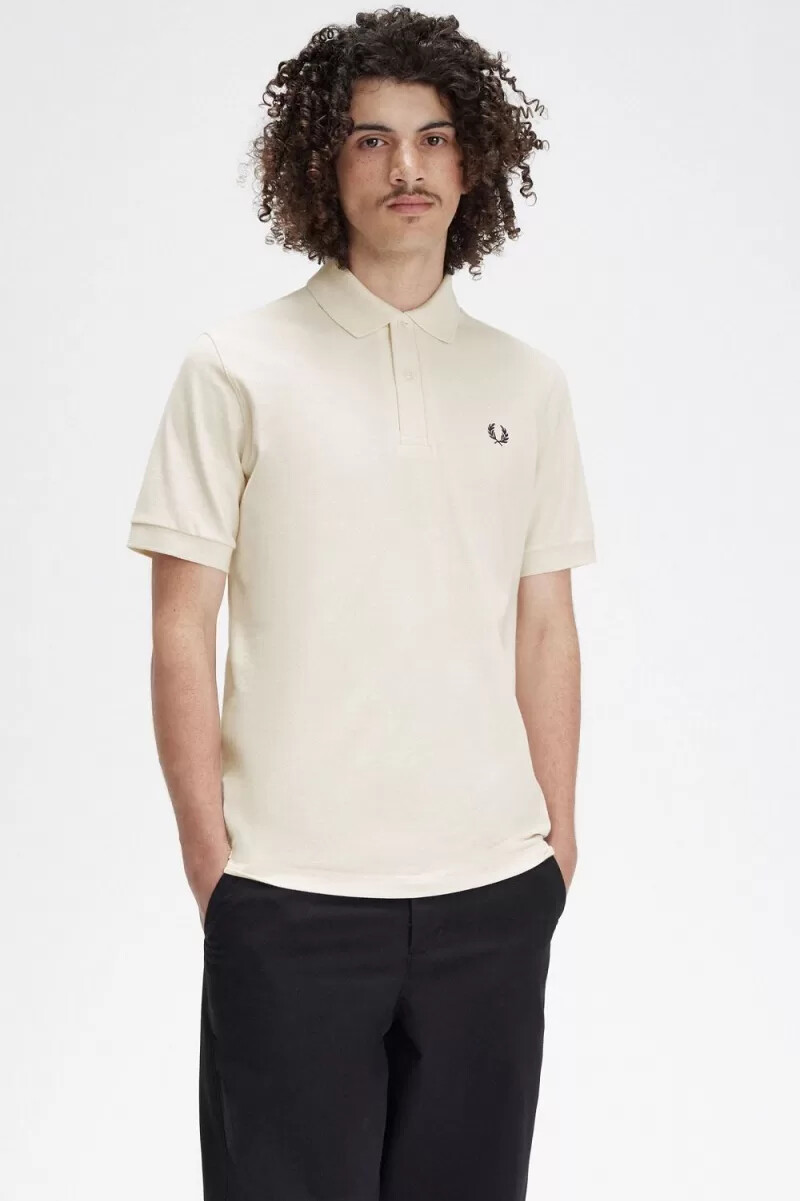 fred perry m3 herrskjorta beige svart