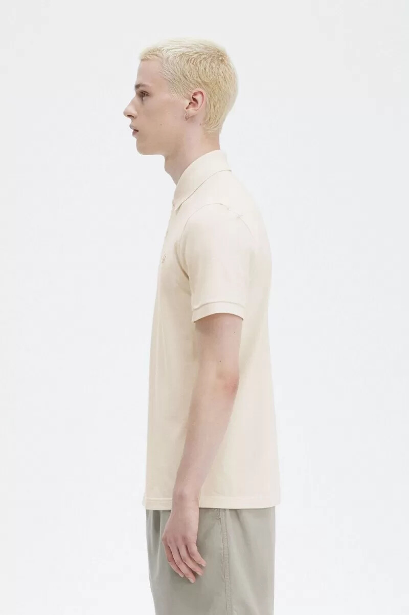 fred perry m3 herrskjorta beige havregryn