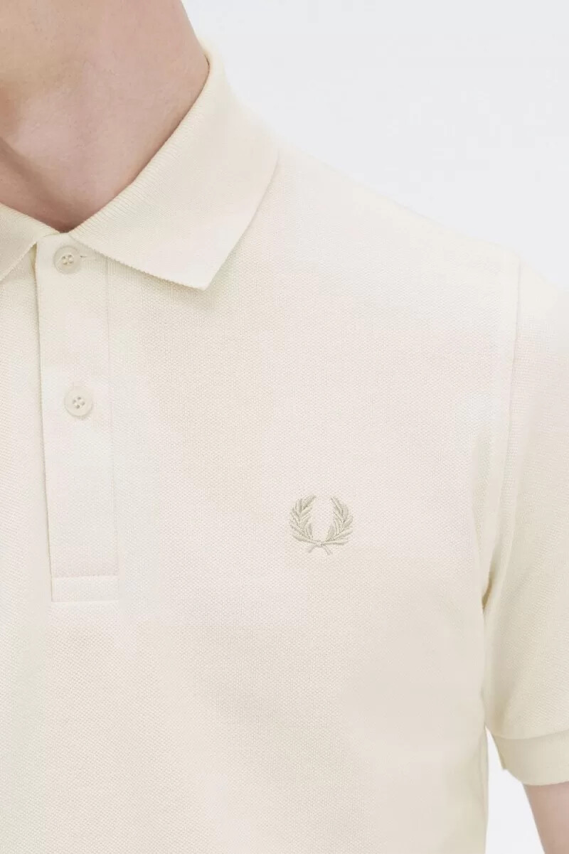 fred perry m3 herrskjorta beige havregryn