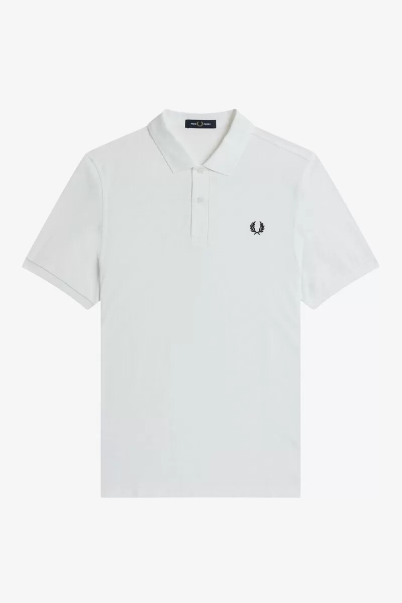 fred perry m6000 herrskjorta vit marinblå