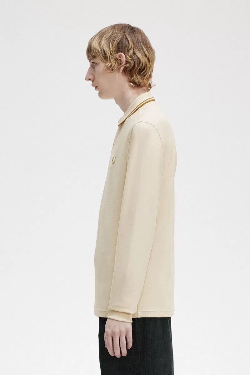 fred perry m3636 herrskjorta havregryn mörk kaffe mörk kaffe