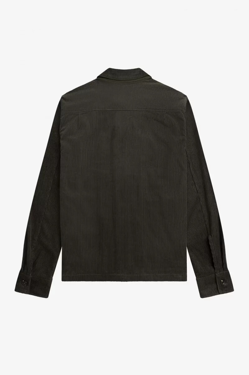 fred perry manschett herrskjorta field green