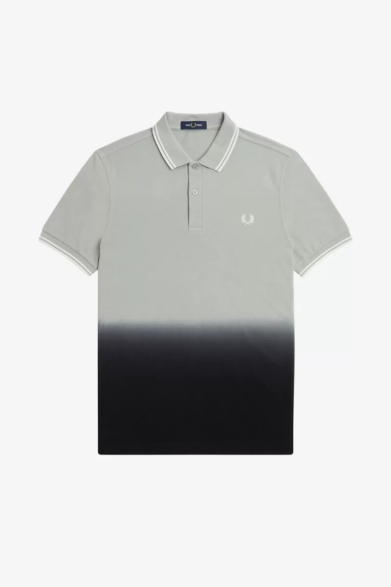 fred perry ombre herrskjorta grå