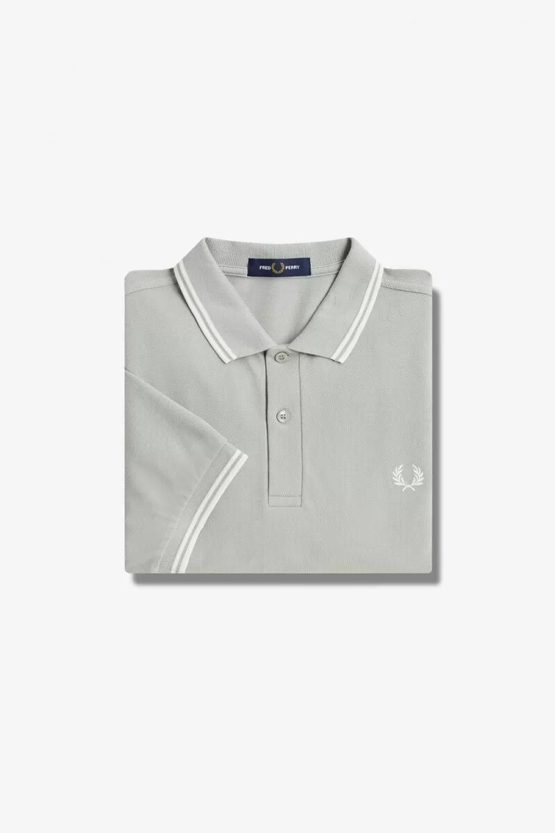 fred perry ombre herrskjorta grå