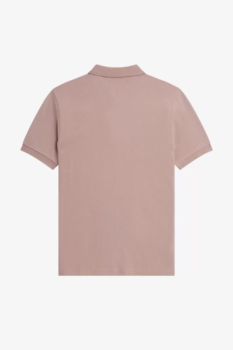 fred perry m6000 herrskjorta mörkrosa bränd tobak