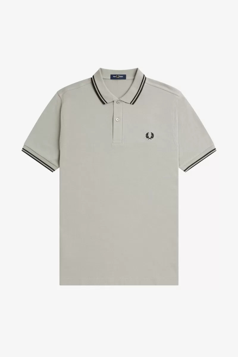 fred perry m3600 herrskjorta grå svart