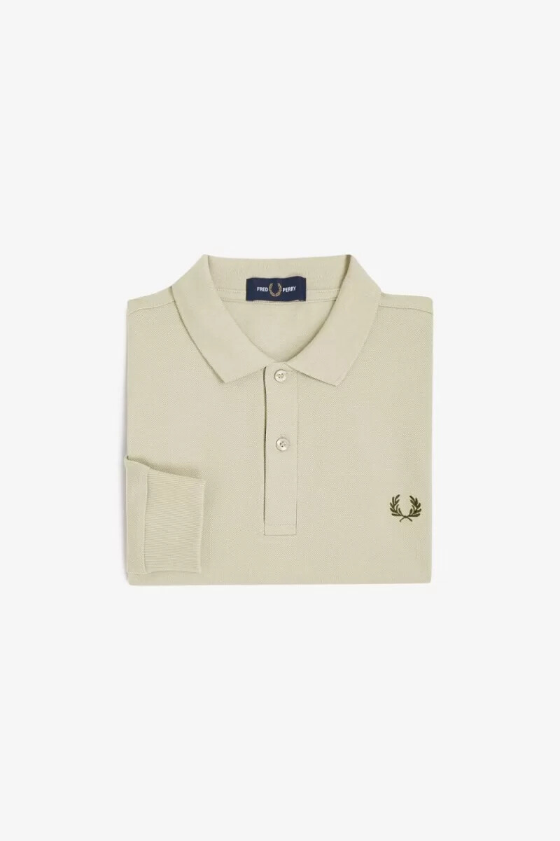 fred perry m6006 herrskjorta havregrön