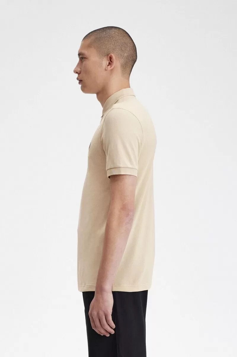 fred perry m6000 herrskjorta havregryn svart