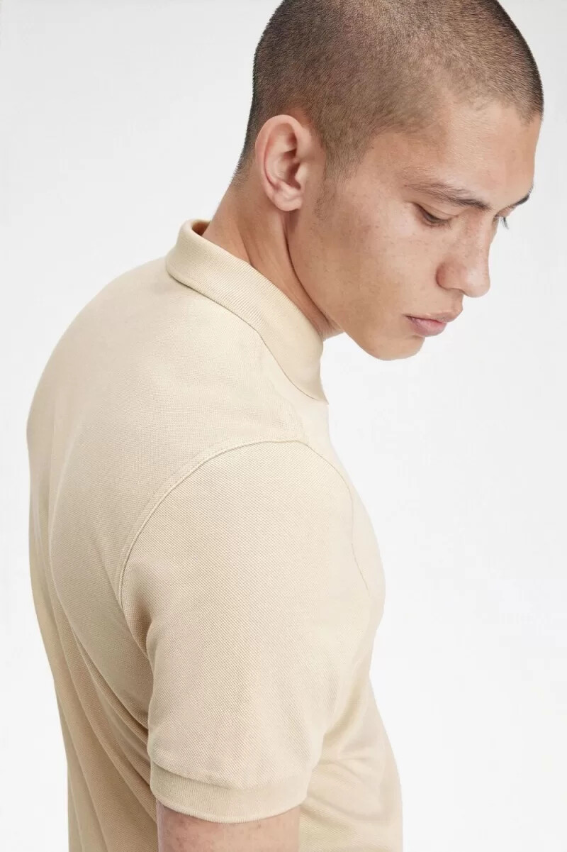 fred perry m6000 herrskjorta havregryn svart