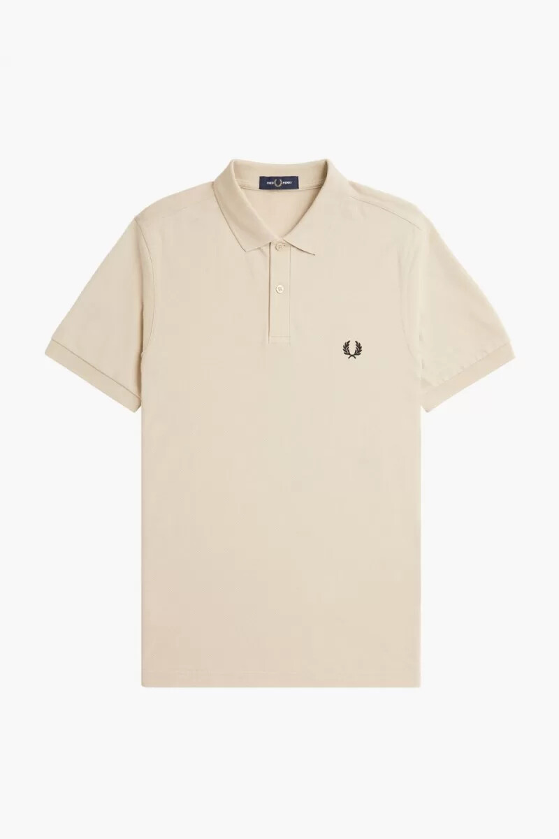 fred perry m6000 herrskjorta havregryn svart