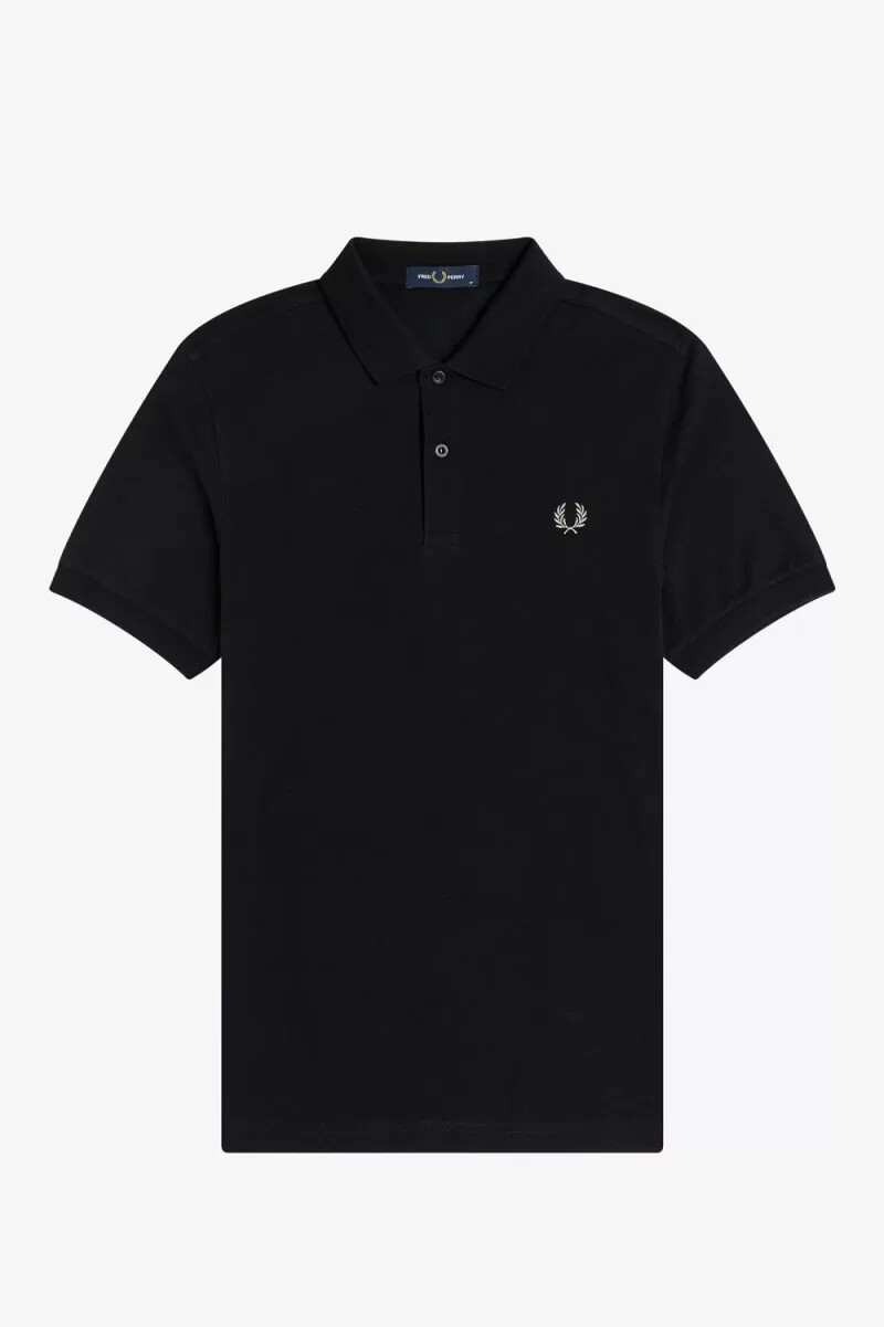 fred perry m6000 herrskjorta svart krom