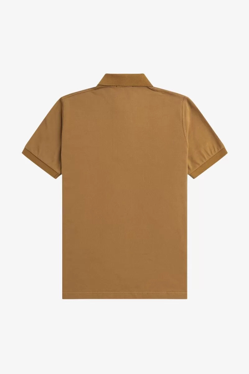 fred perry m3 herrskjorta mörk kaffe marinblå