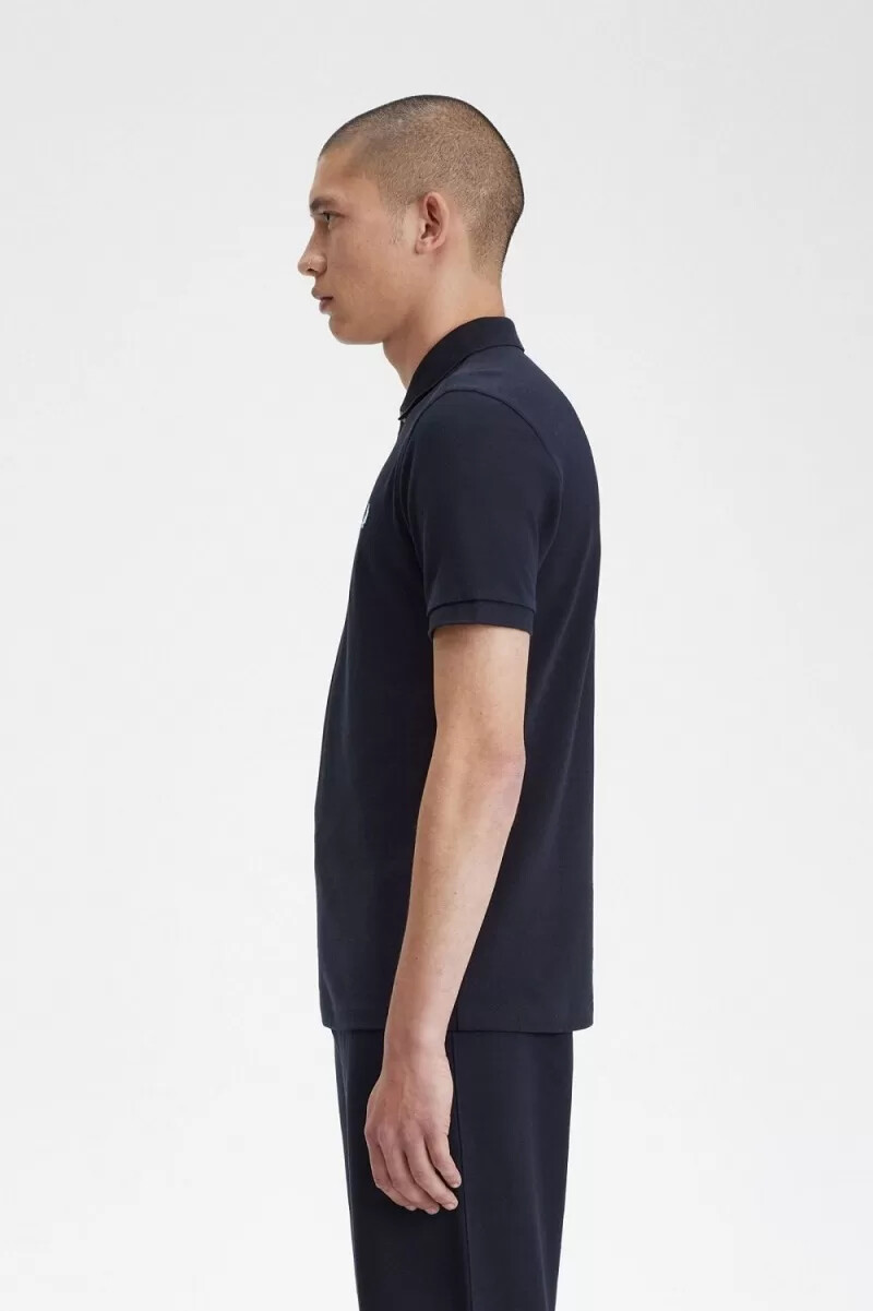 fred perry m3 herrskjorta marinblå aqua