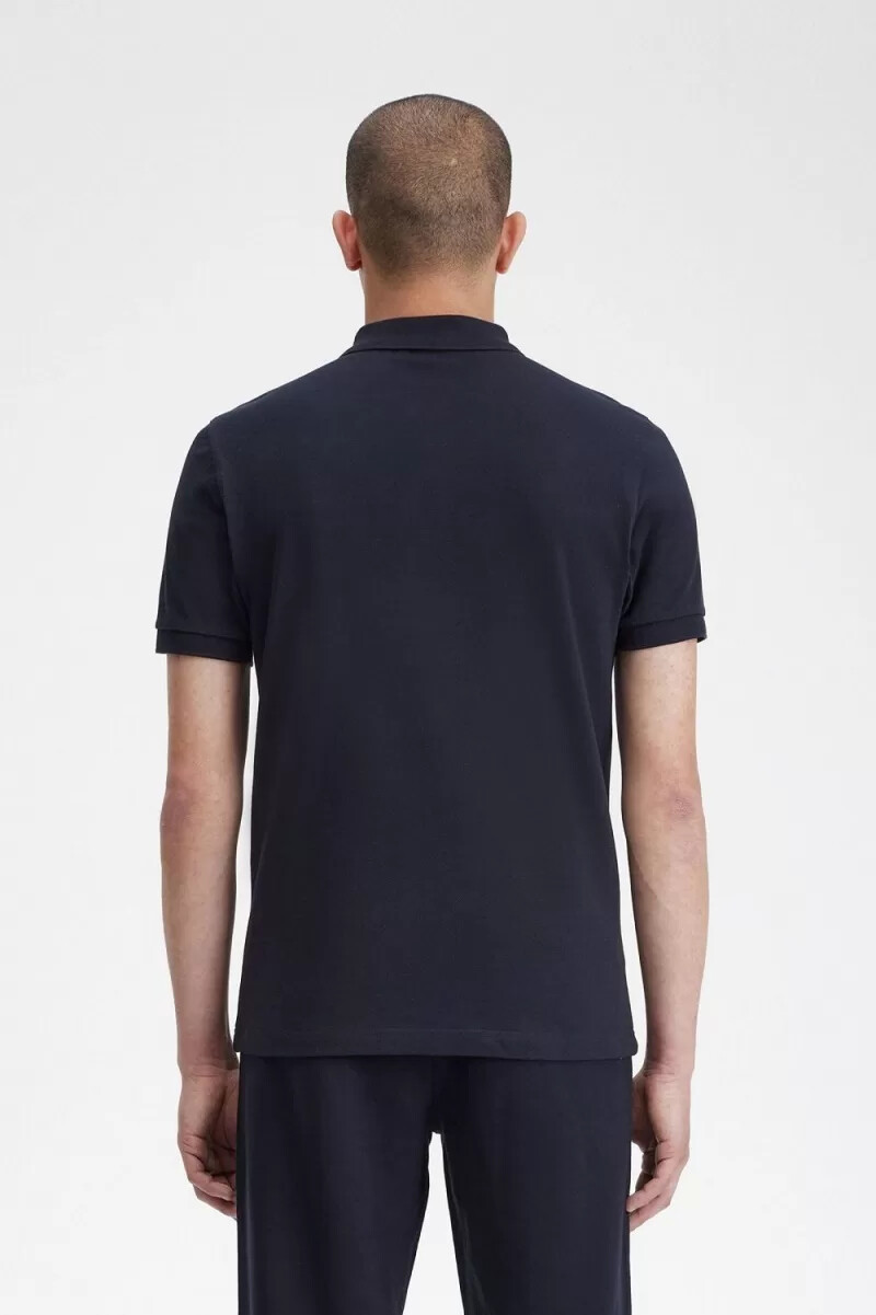 fred perry m3 herrskjorta marinblå aqua
