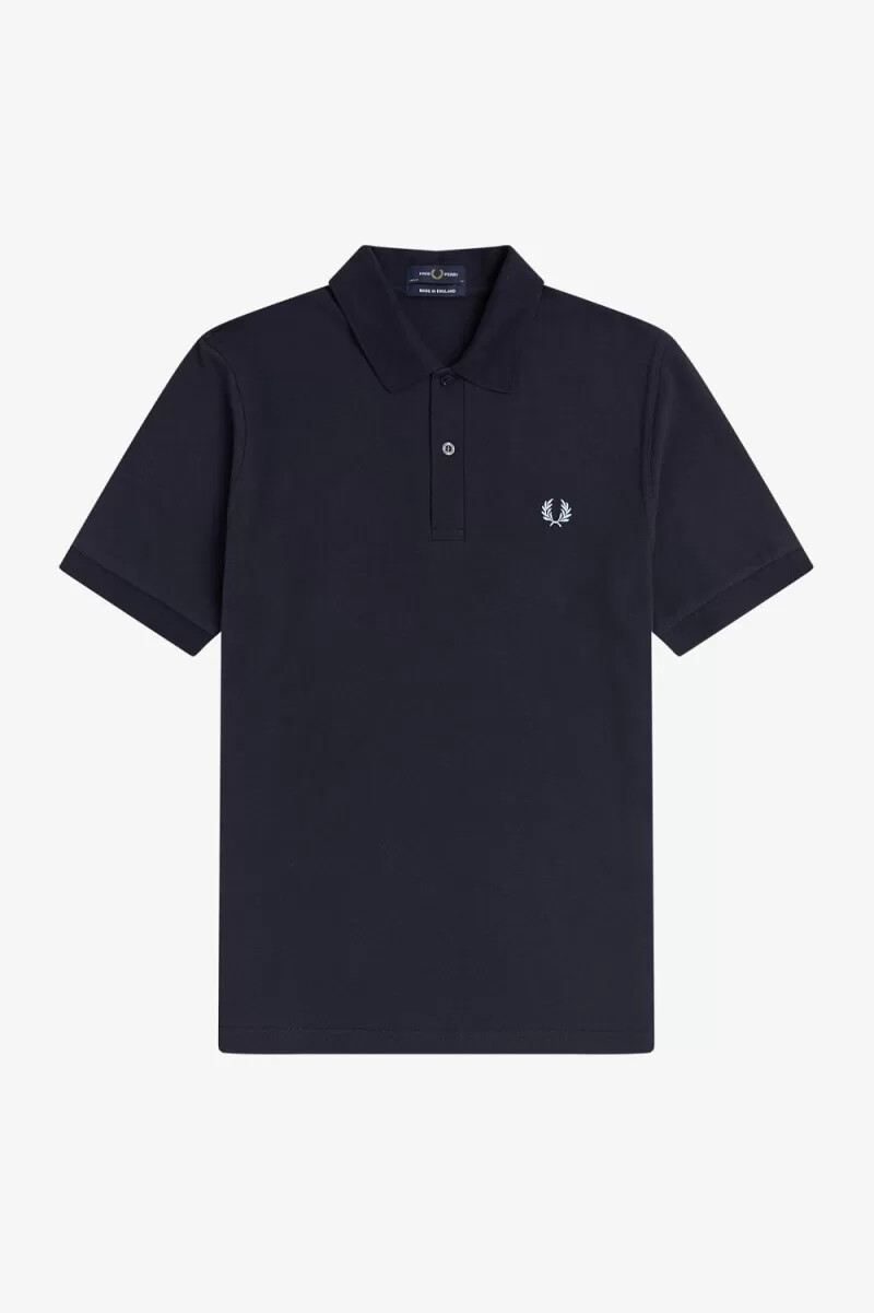 fred perry m3 herrskjorta marinblå aqua