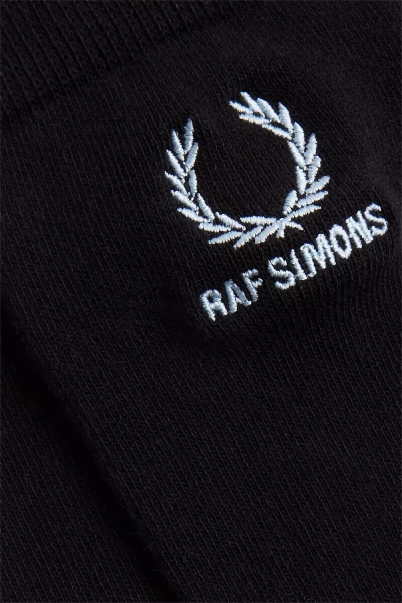 fred perry broderade herrstrumpor svarta lapis