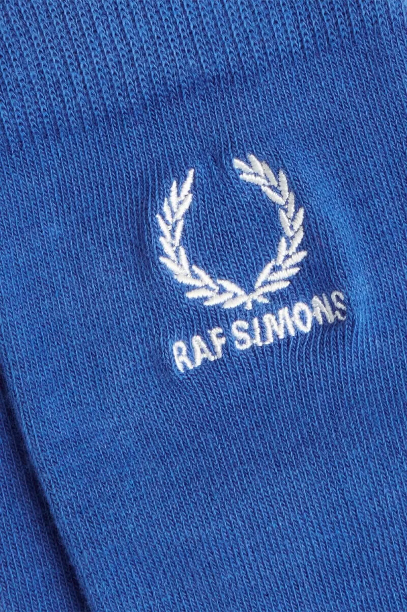 fred perry broderade herrstrumpor kungsblå