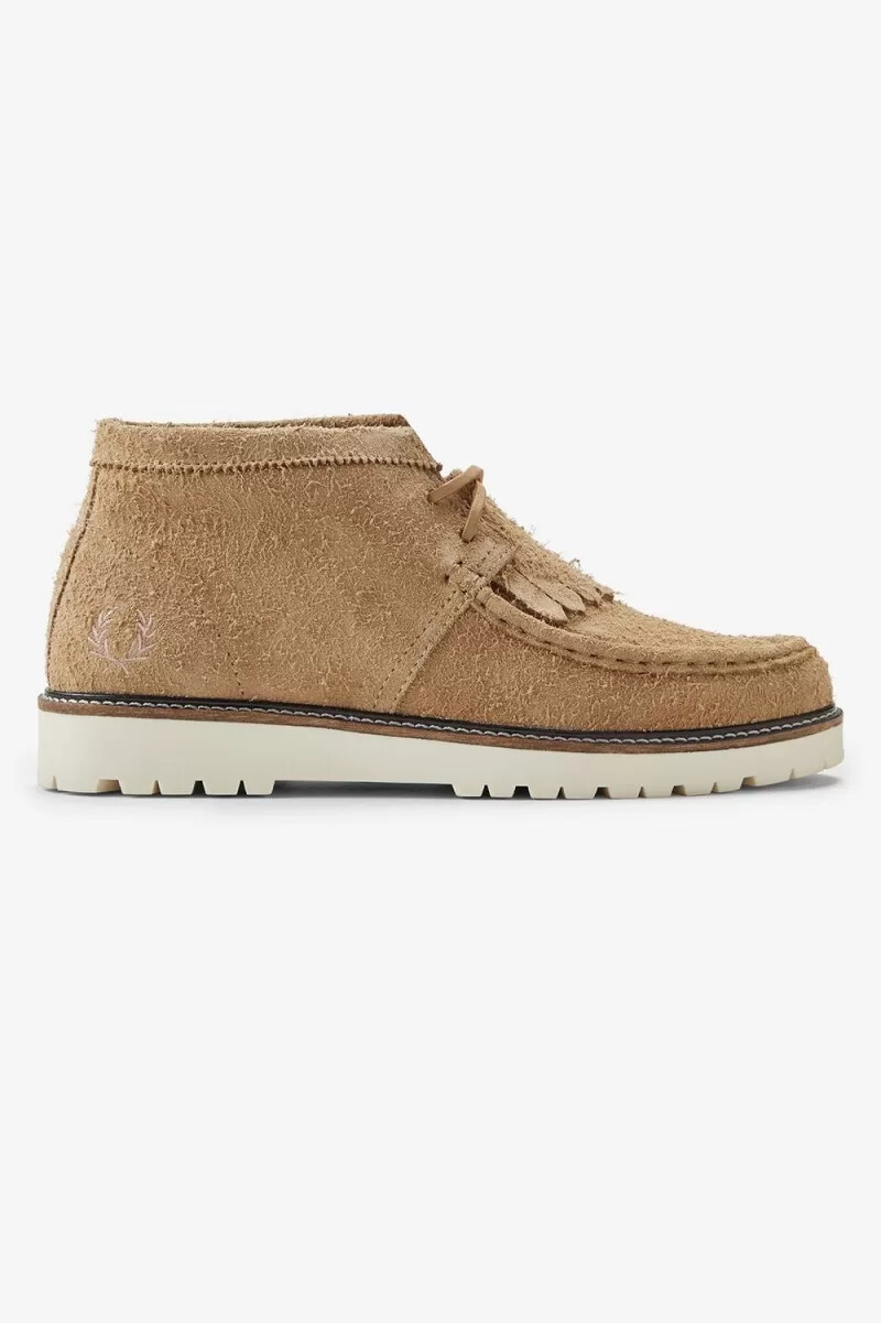fred perry mid kenney herrstövlar gröna