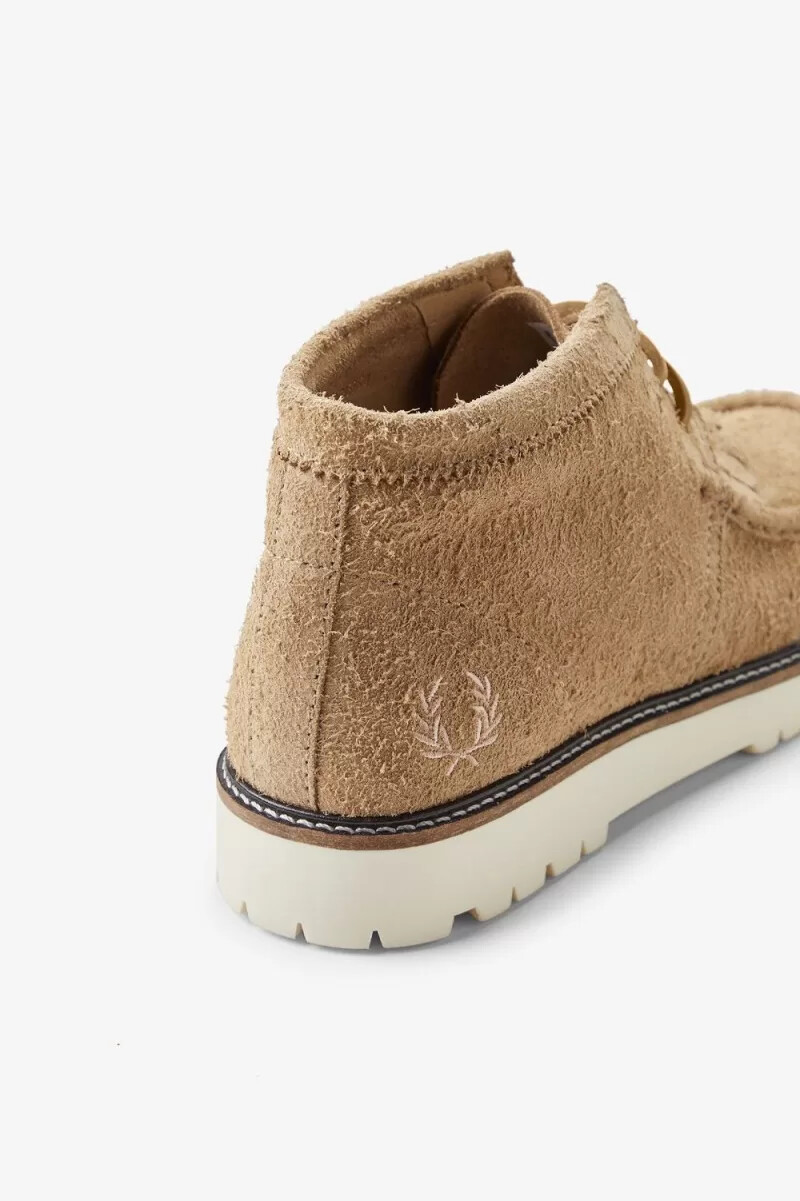 fred perry mid kenney herrstövlar gröna