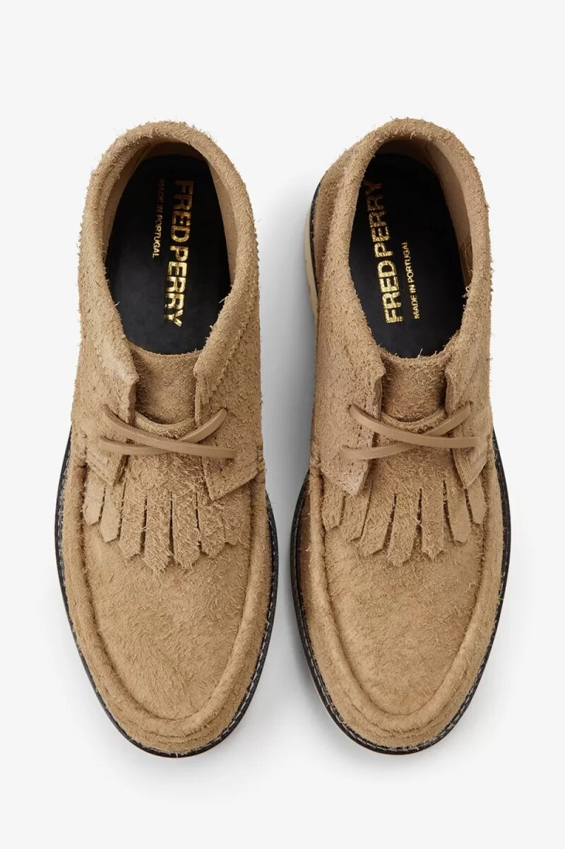 fred perry mid kenney herrstövlar gröna