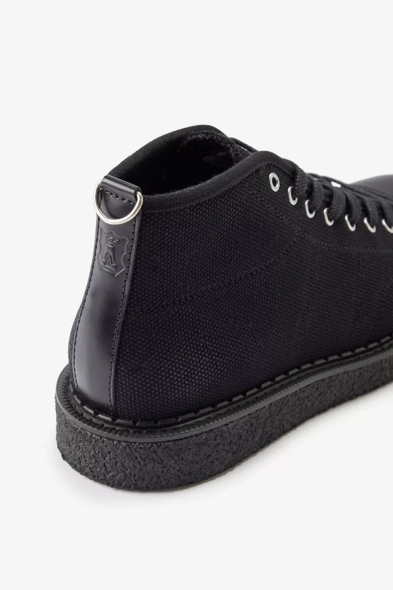 fred perry canvas monkey herrstövlar svarta