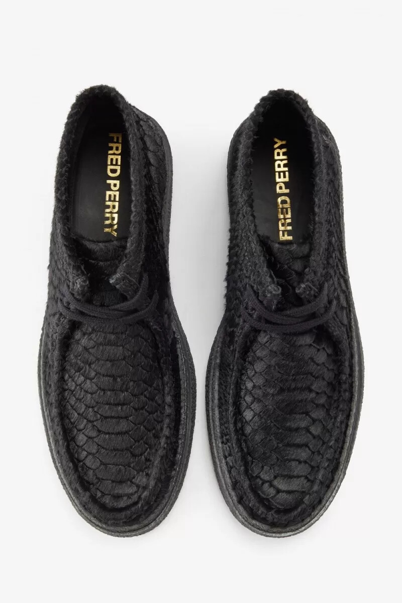 fred perry mid dawson herrstövlar svarta