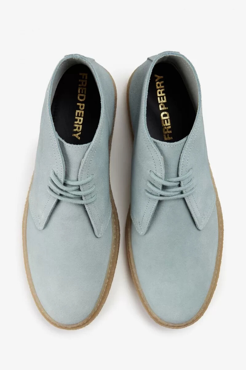 fred perry hawley herrstövlar silverblå