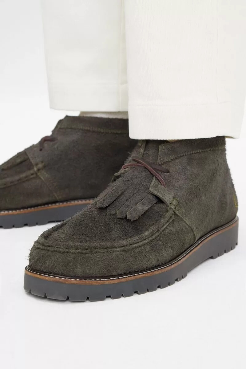 fred perry mid kenney herrstövlar field green